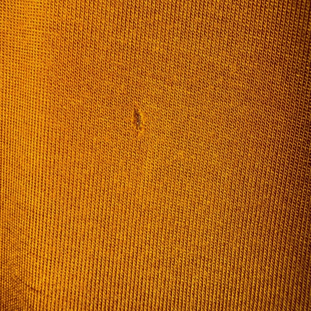 LOGO Lori Goldstein Open Front Cardigan Womens Size L Mustard / Yellow - Picture 6 of 7